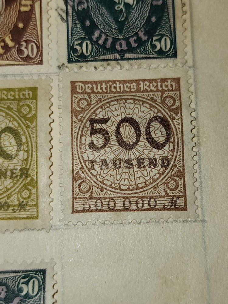 Foreign Germany 500 Millionen Stamp Used - #H295