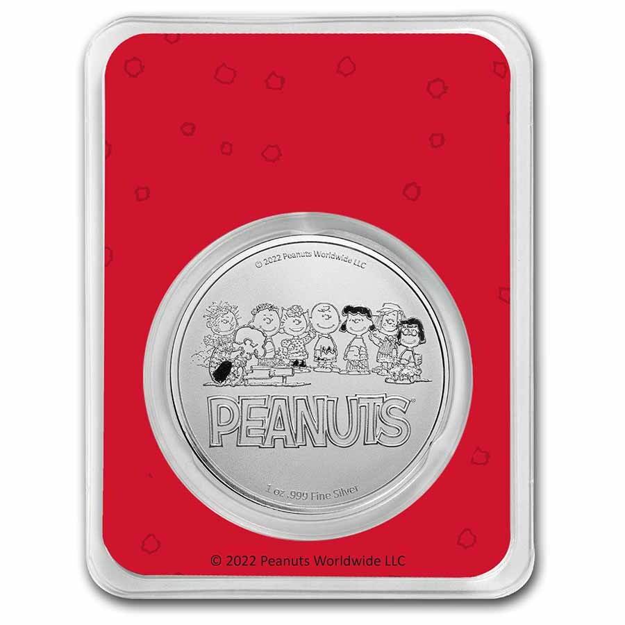 Peanuts® Snoopy Christmas Wreath 1 oz Colorized Silver
