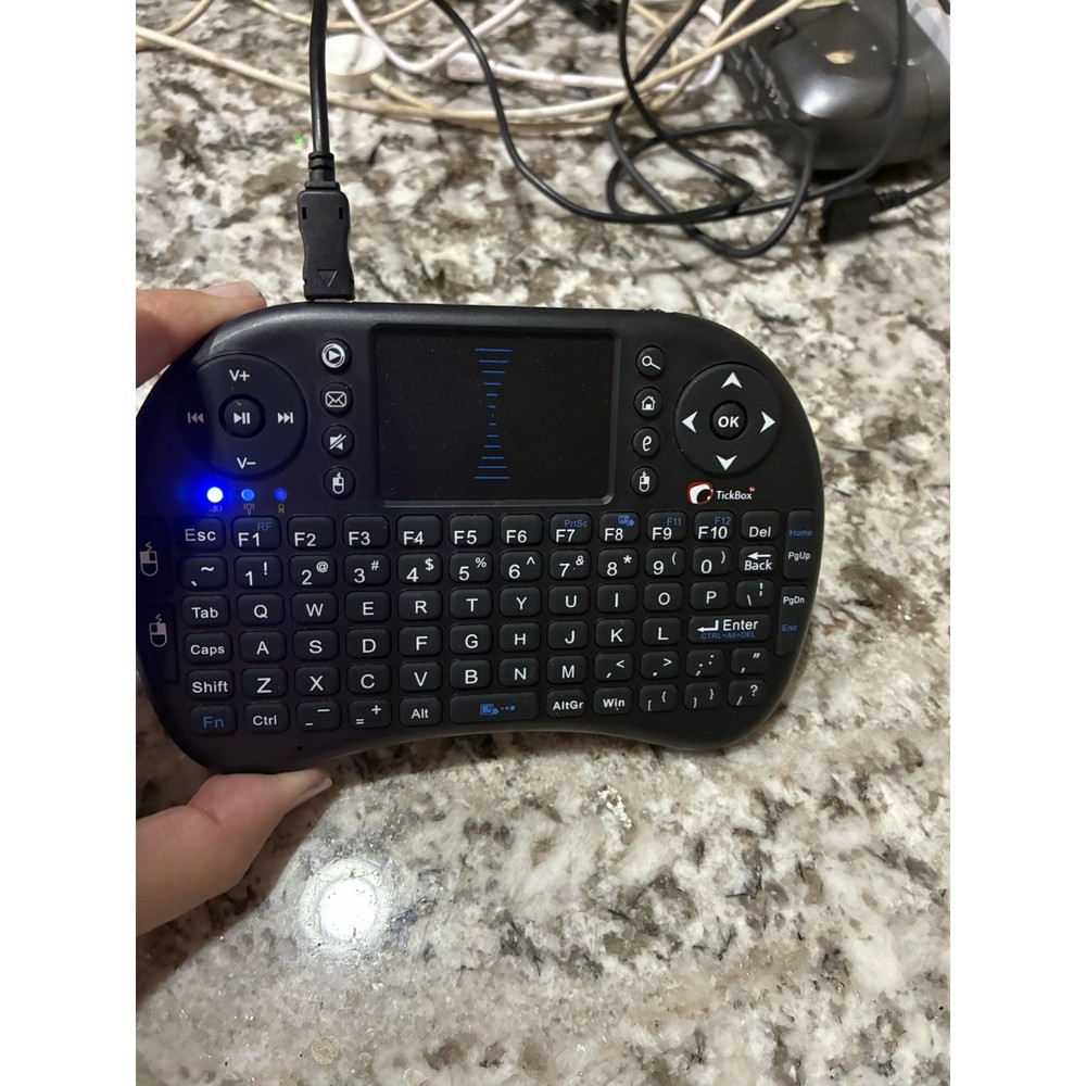 Mini Portable Wireless Keyboard Backlit Mouse Combo Xbox 360 PS3 PCs Smart TVs