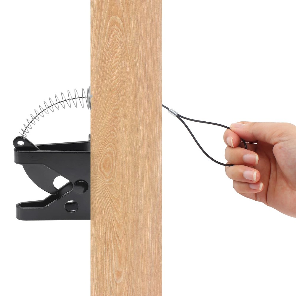 Biaungdo 2 Sets Gate Latch Cable Pull, Black Spring with