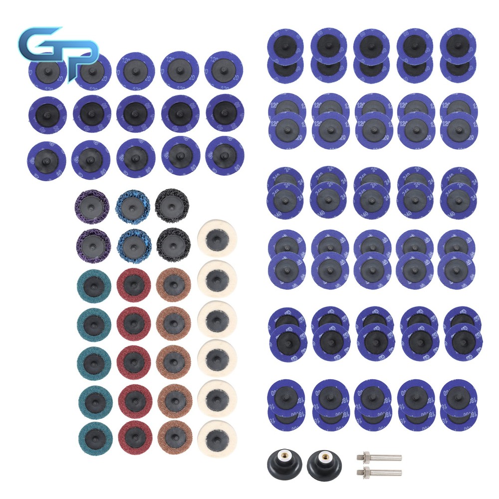40-240 Grit Quick Change Surface Conditioning Discs Set (2 Inch, 104 Pcs)