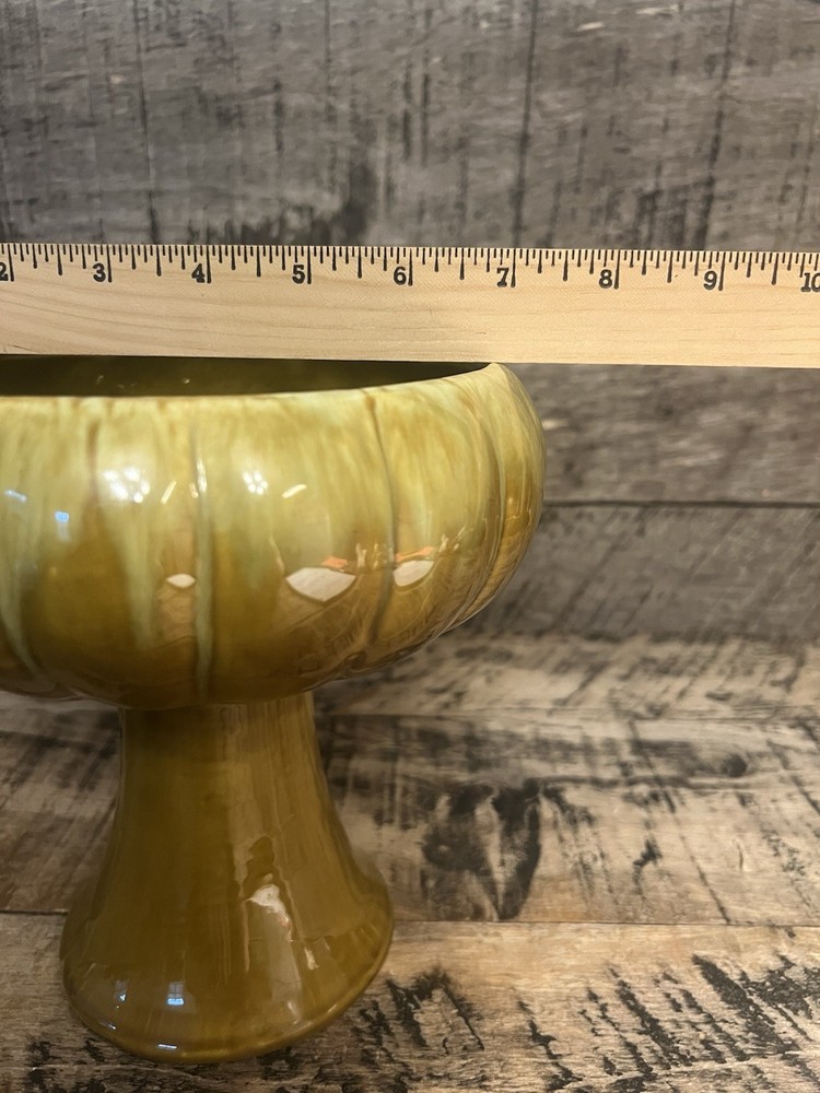 Mid Century Pedestal Vase Planter Pottery