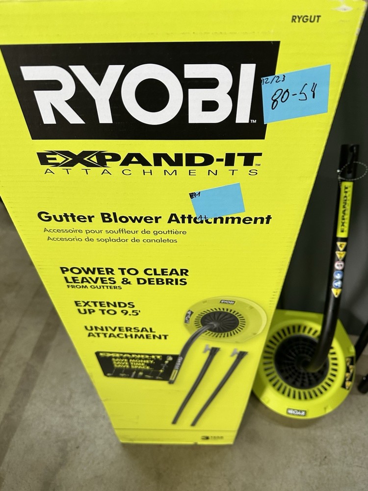 RYOBI Expand-It Gutter Blower Attachment (RYGUT) Open Box
