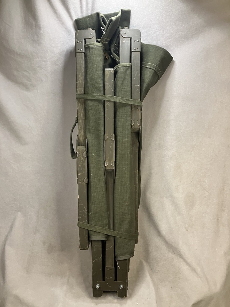 Vintage 1952 U.S. Army folding cot