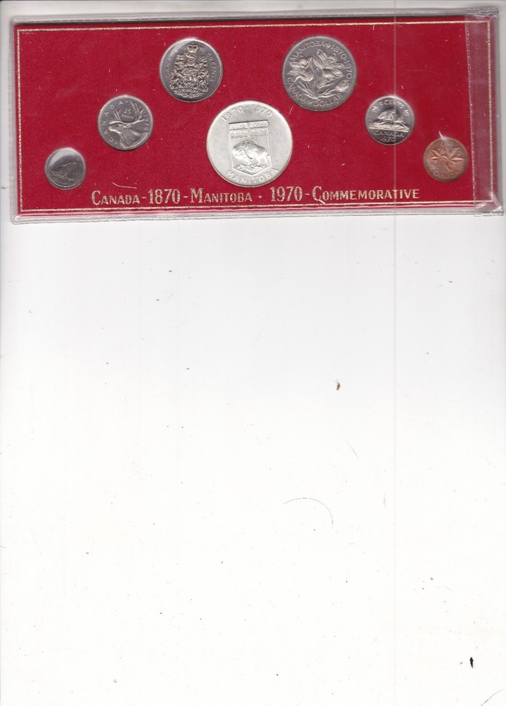 1870 - 1970 Canada Manitoba Commemorative Coin Set
