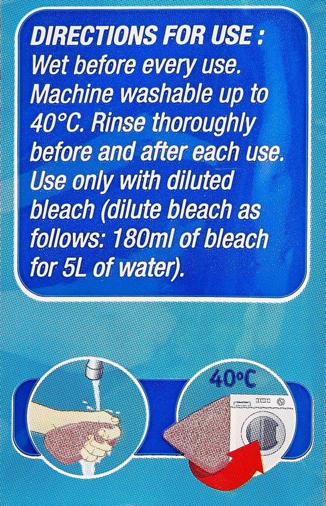 2 Thick Sponge Moppets 16 X 12cm