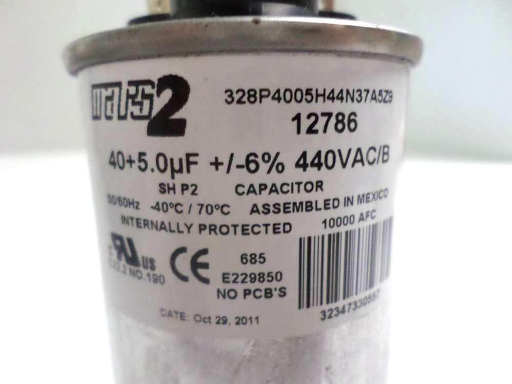 Mars2 12786 Motor Run Capacitor