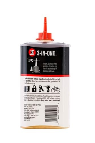 Versatile Multi Purpose Machine Lubricant Red Black Squeeze Bottle 8oz