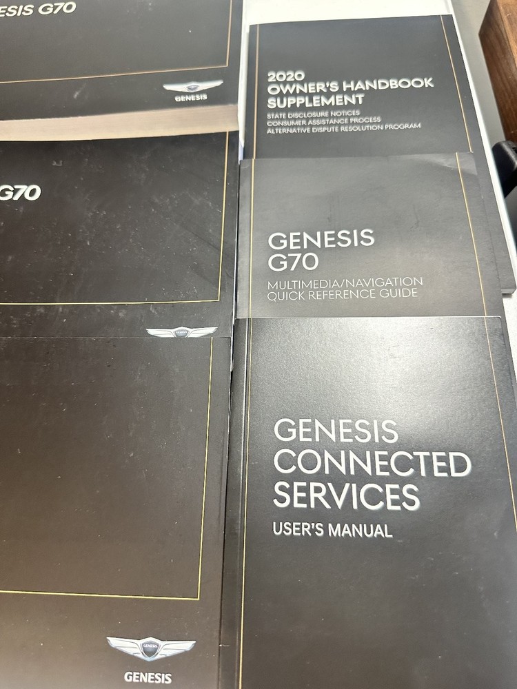 Genesis G70 Owner Manuals & Guides 2020