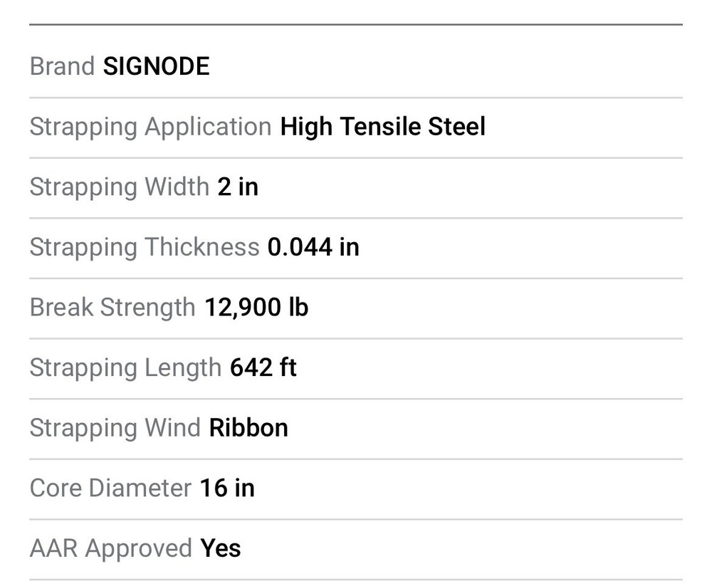 2'' STEEL STRAPPING SIGNODE 45HE05