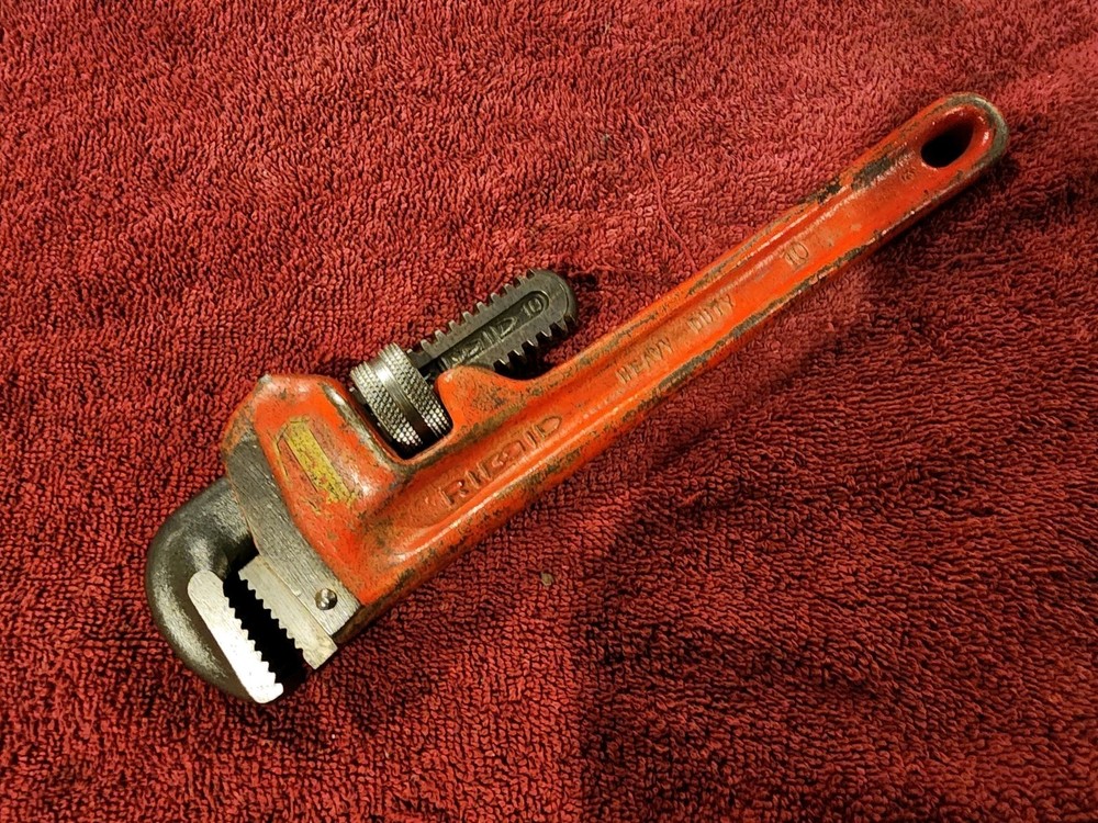 RIDGID 10" Heavy Duty Pipe Wrench #4