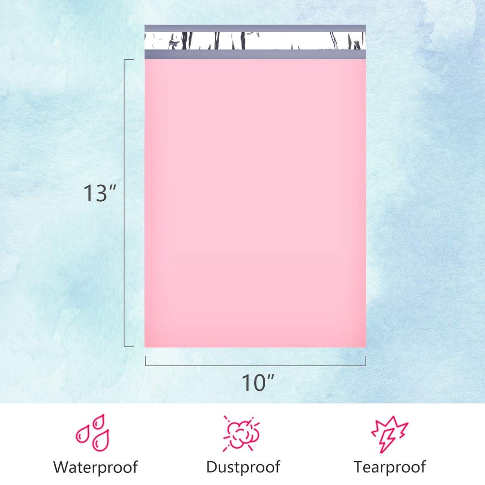 UCGOU Poly Mailers 10x13 Inch Light Pink 100 Pack 10x13" 100PC,
