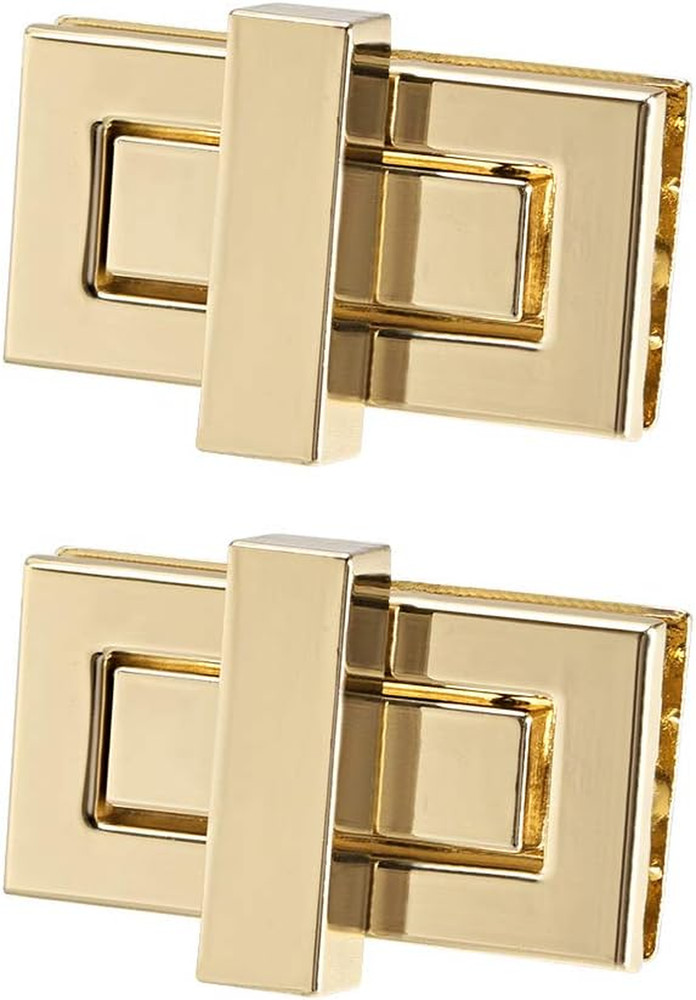 2 Sets Rectangular Purses Twist Lock 44mm X 22mm Clutches Closures for DIY Ba...
