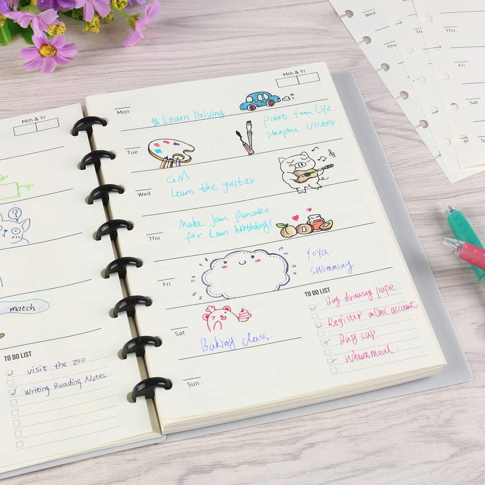 Eagle Discbound Refill Paper, Inner Core, Planner Refills, Weekly
