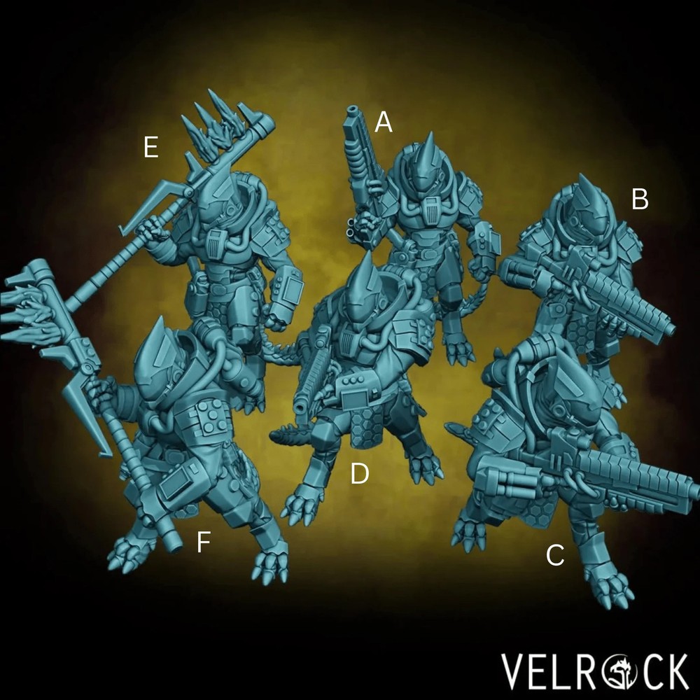 Heavy Lizardmen Miniature