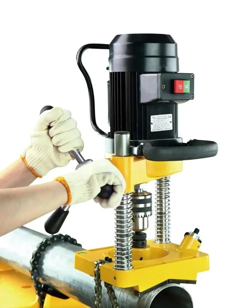 Fire Pipe Opening Machine Chain Drilling Portable Steel Pipe Cutting Machine