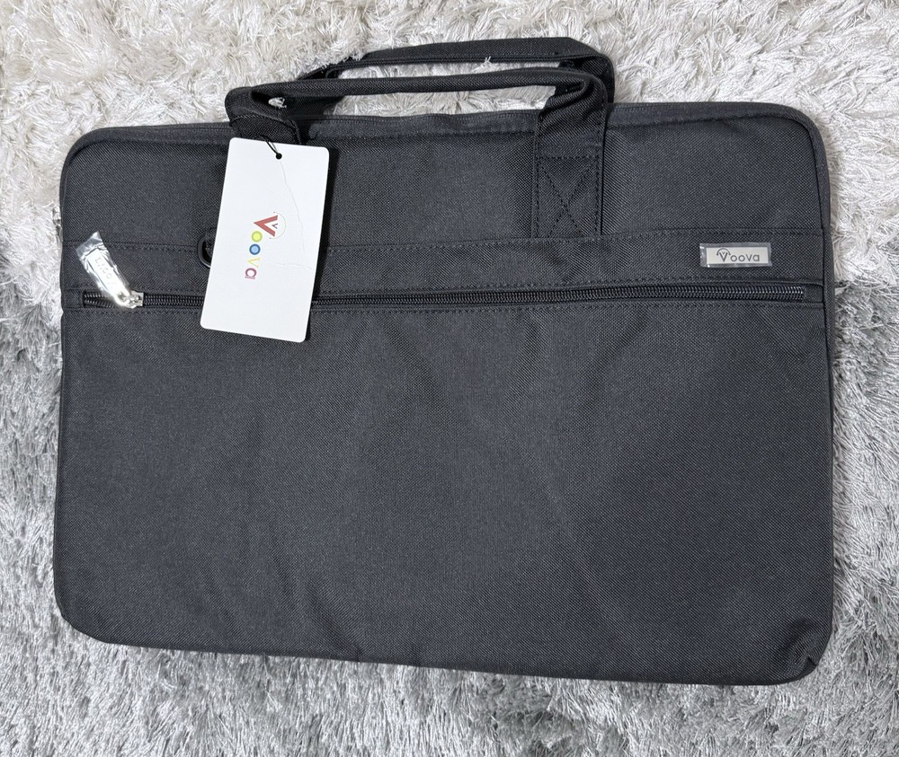 Voova Black Solid Laptop Sleeve Case for Laptop Computer