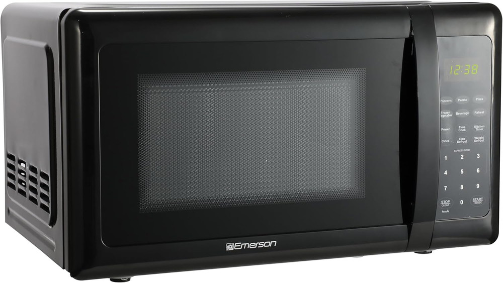 MW7302B Compact Countertop Microwave Oven with Touch Control, LED Display, 700W,