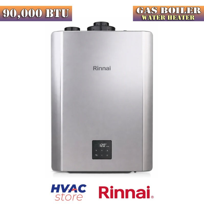 Rinnai 90,000 BTU Condensing Gas Boiler Heater Wall Mounted NG/LP Ultra Low NOx