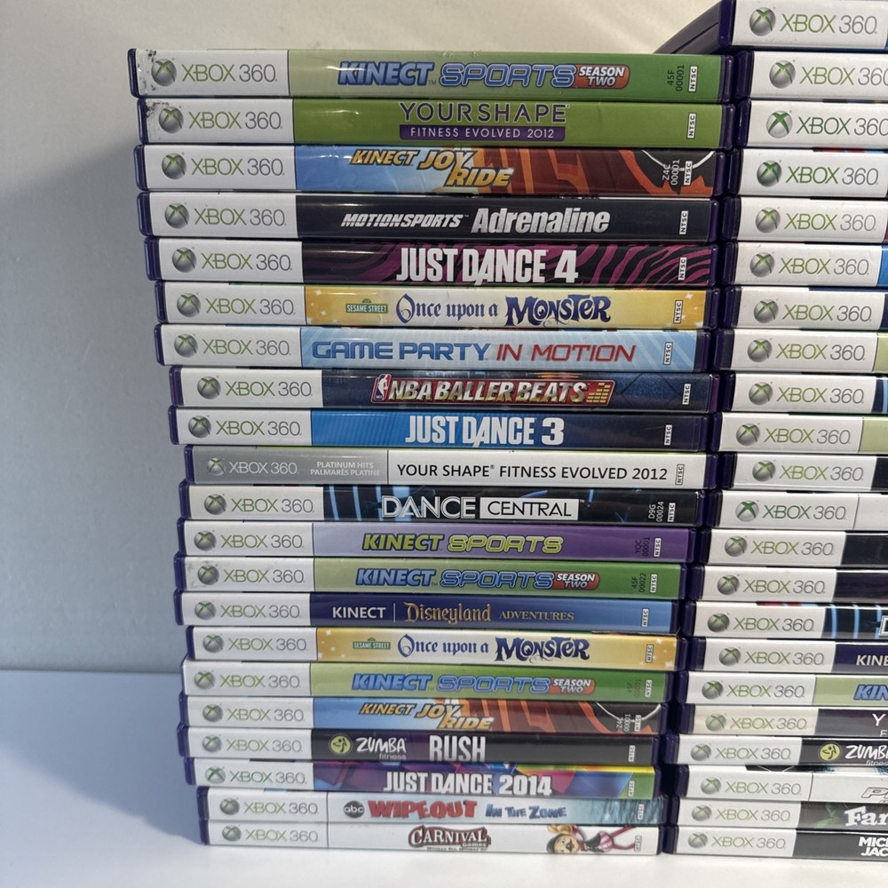 Xbox 360 Bundle of 3 Random Kinect Games + Kinect Adventures