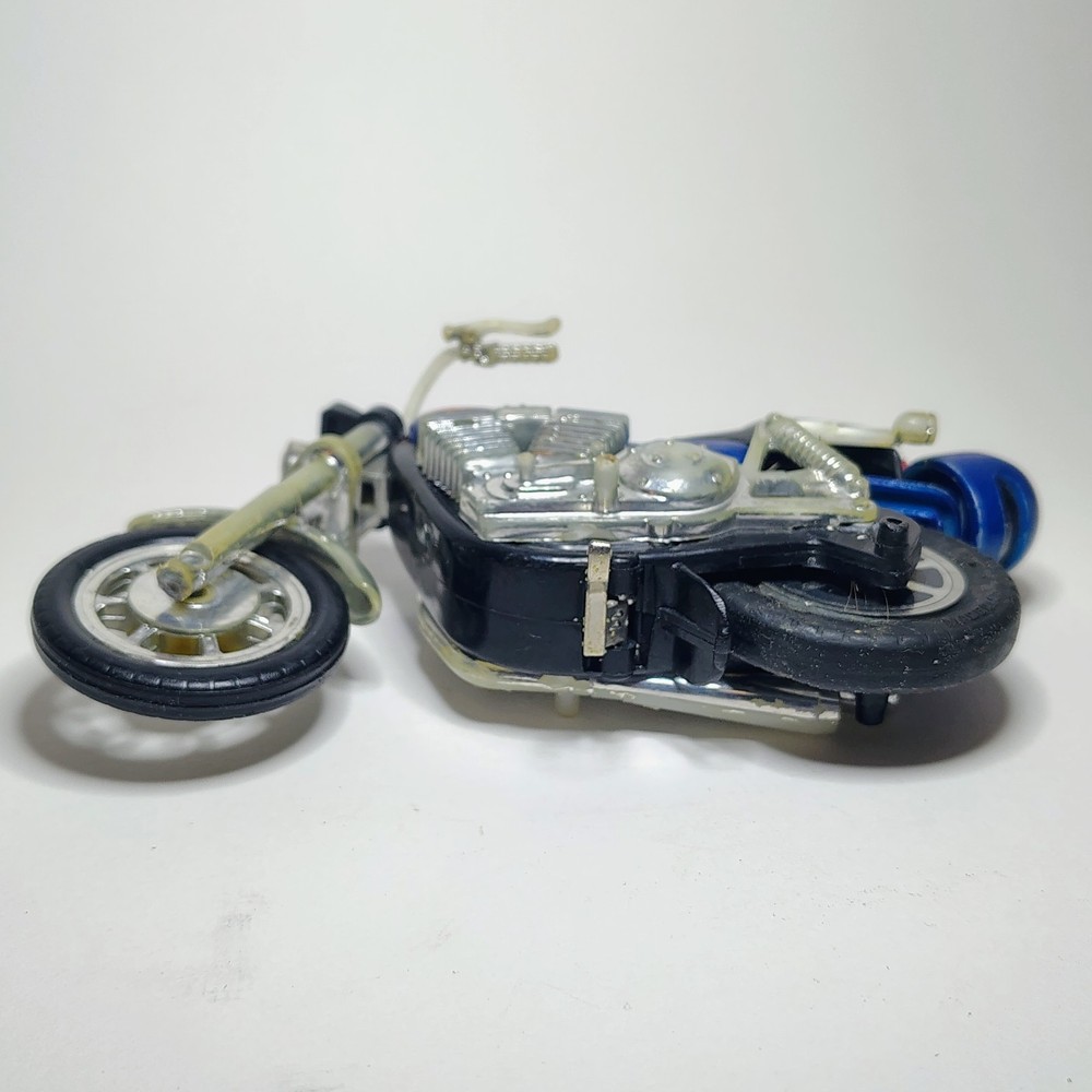 1981 Harley-Davidson Toy Motorcycle Vintage Matchbox Pull String Works