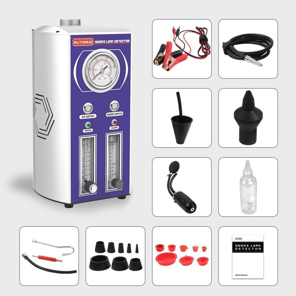 Car EVAP Smoke Machine Diagnostic Emissions Fuel Pipe Cooling System Tester