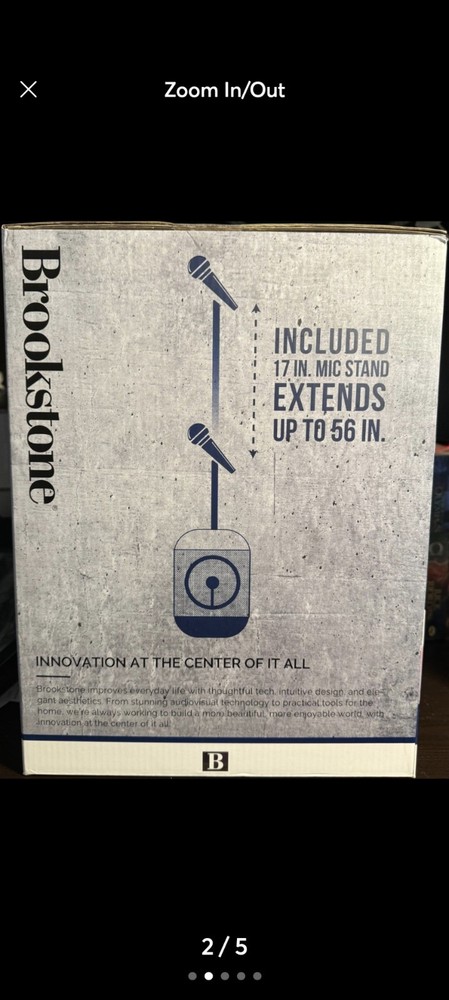 Brookstone 360 Karaoke Speaker Plus Microphone