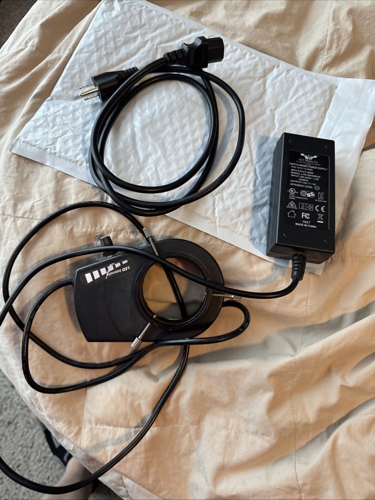 Micro-Lite LED LV2000-B Ring Illuminator Microscope Light O.C. White Scope