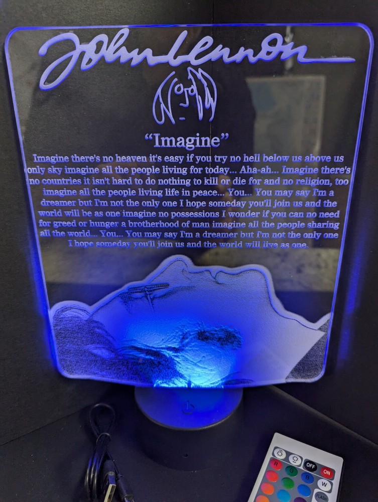 John Lennon Beatles L.E.D. Large light display