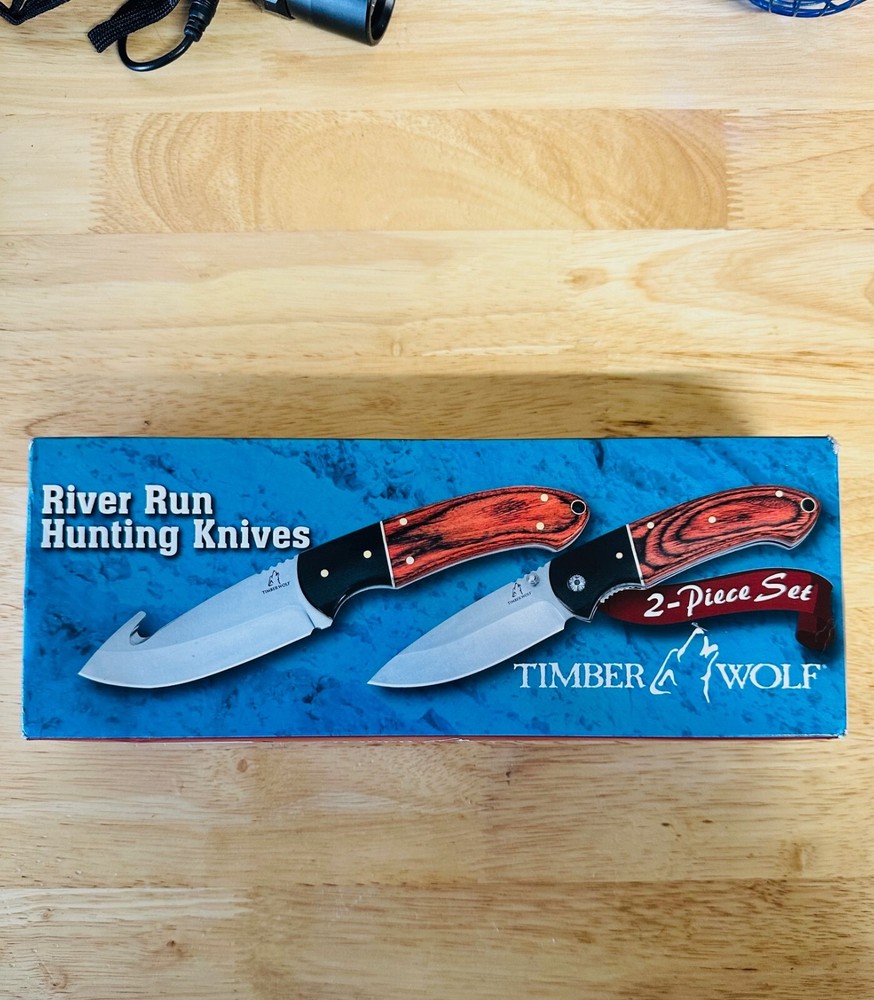 Timber Wolf River Run 2-Pc Hunting Knife Set