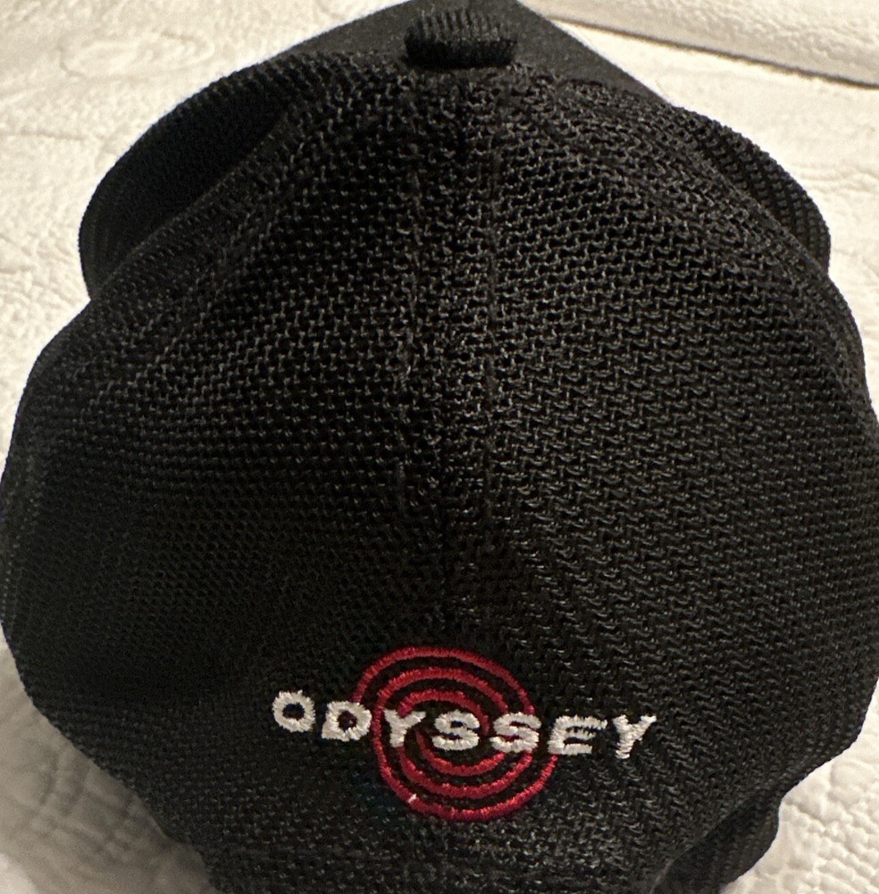 Callaway Golf /Rogue Black Cap Wool Snapback Adjustable Mesh Back Hat L