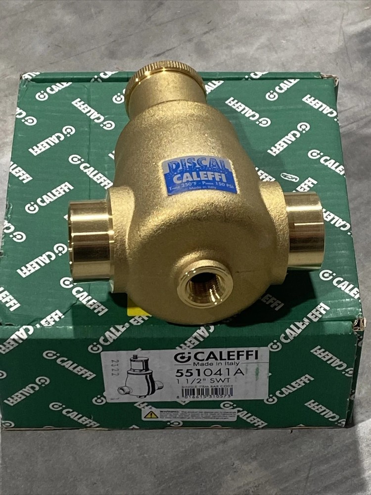 Caleffi 551041A DISCAL Air Separator 1 1/2" Sweat New