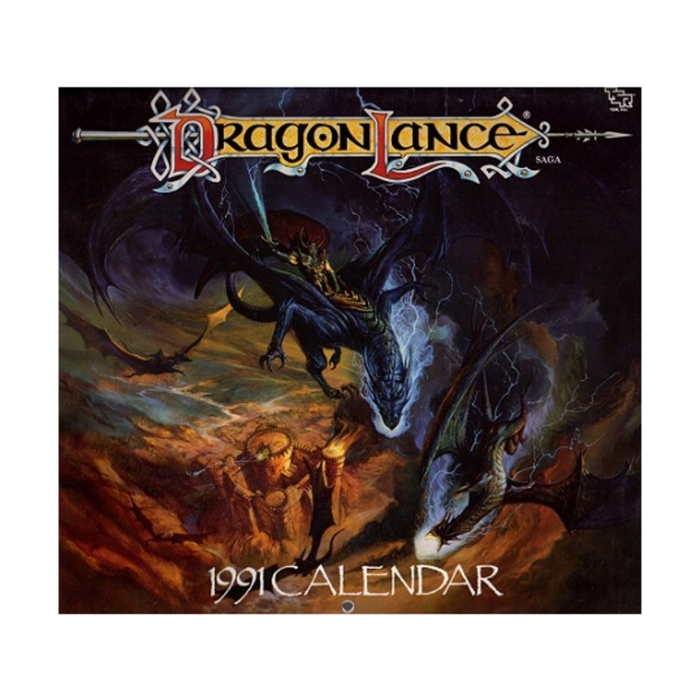 TSR Dragonlance 1991 Dragonlance Calendar VG+
