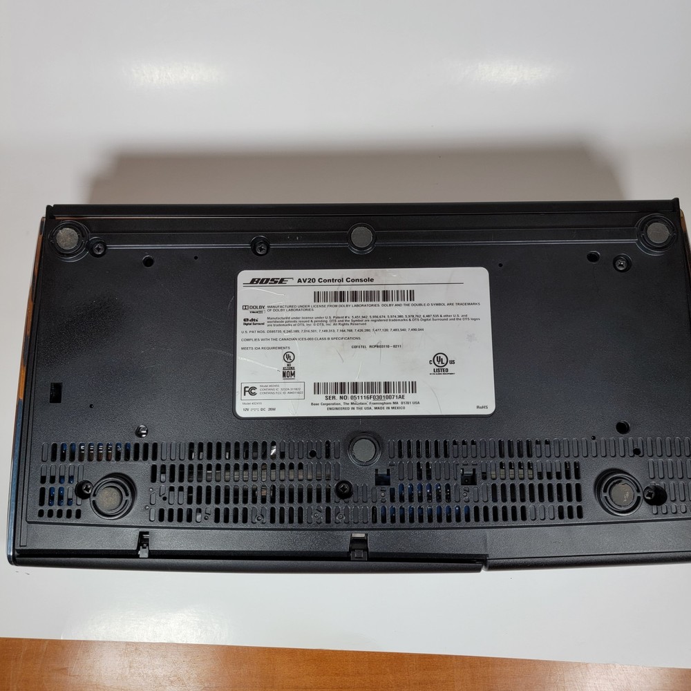 Bose AV20 Control Console Only - No Power Supply No Remote - Tested Working