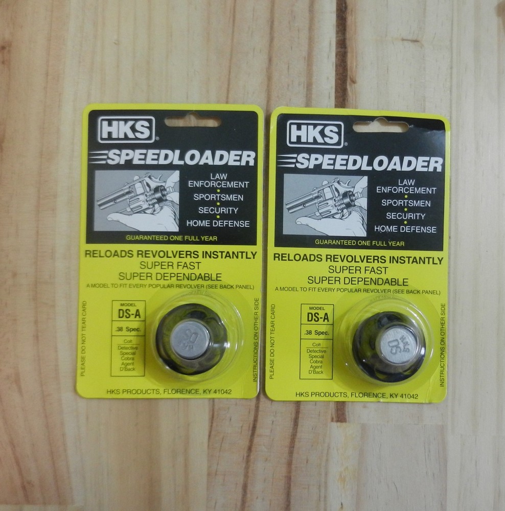 HKS Speedloader;  DS-A;  6-Shot;  38 Spec;  2 Pack;  Fast & Dependable