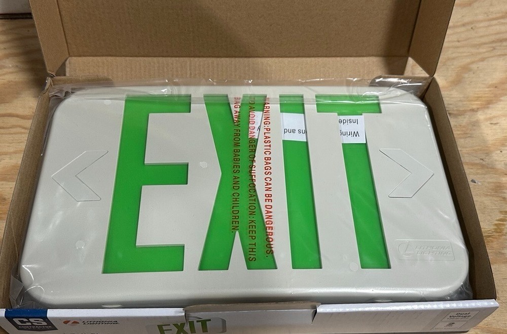 Lithonia Lighting Contractor Select Integrated LED White Exit Sign