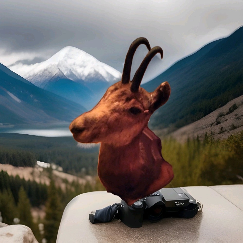 Vintage Chamois Antelope Head Mounted