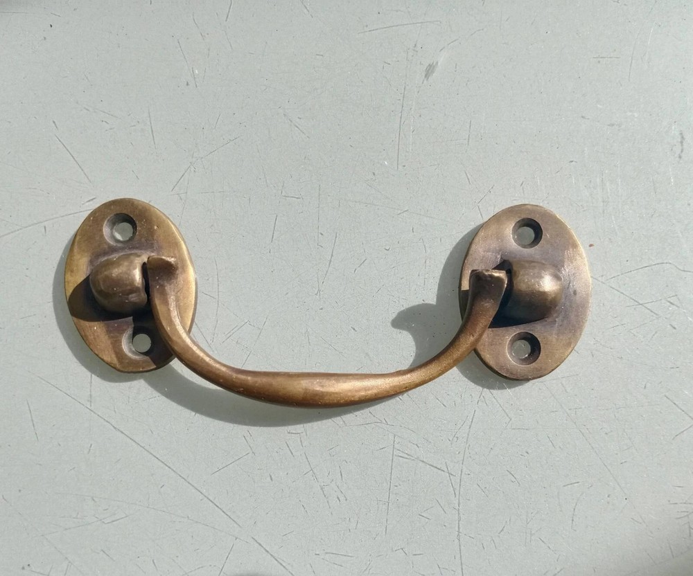 2 solid brass 5 " inches medium sea chest Box Handle 12.5 cm heavy strong Pulls