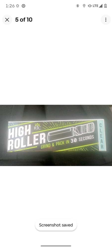 CLEAR HIGHROLLER Herb Grinder & Cone Loader | Portable Pre Roll Cone Filler