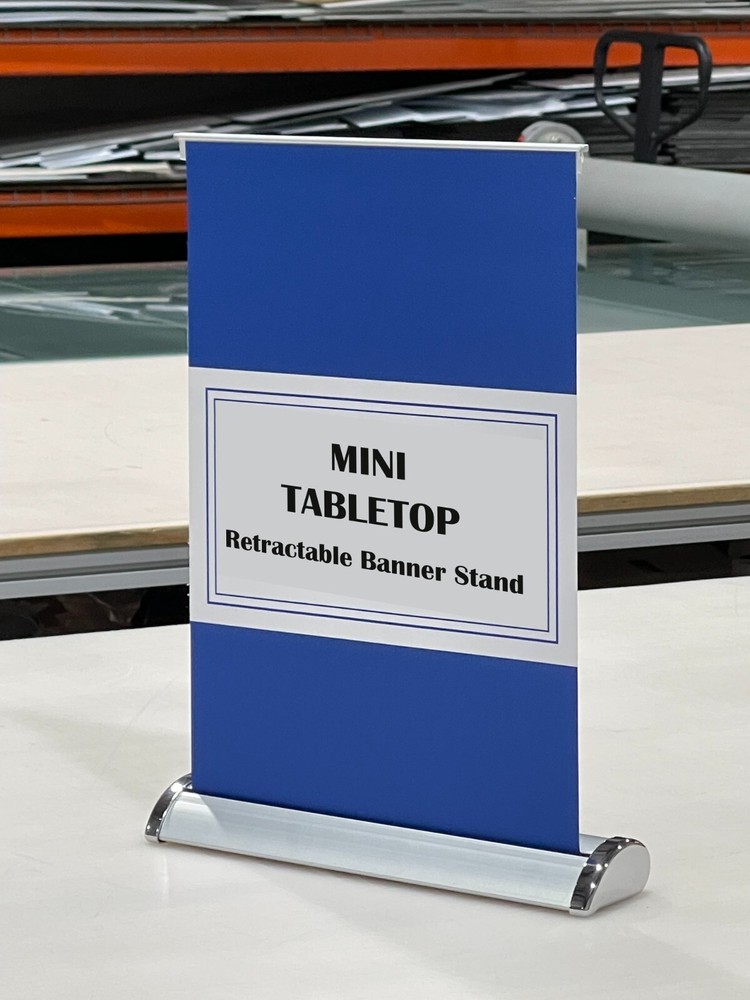 11 ¾"x17"（ A3 ） Mini Tabletop Retractable Banner Stand