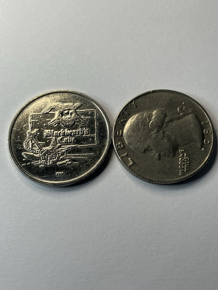 RARE Blackbeard’s Cabe Arcade Token Defunct #tt1