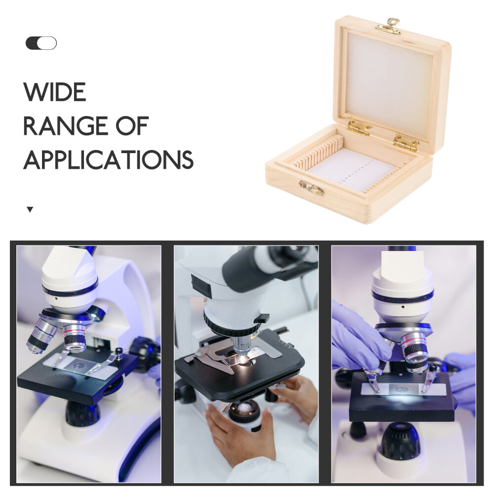 Microscope Slide Organizer Specimens Storage Box Laboratory Slide Storage Holder