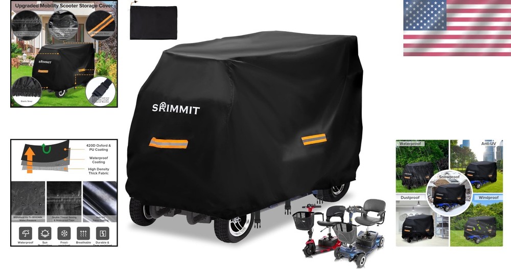 Protective Mobility Scooter Cover with Storage Bag