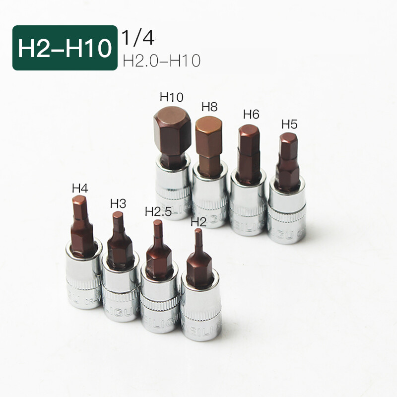 1/4" Phillips Pozi Hex Torx Flat Bits Screwdriver Set Ratchet L-Bend Bar Handle