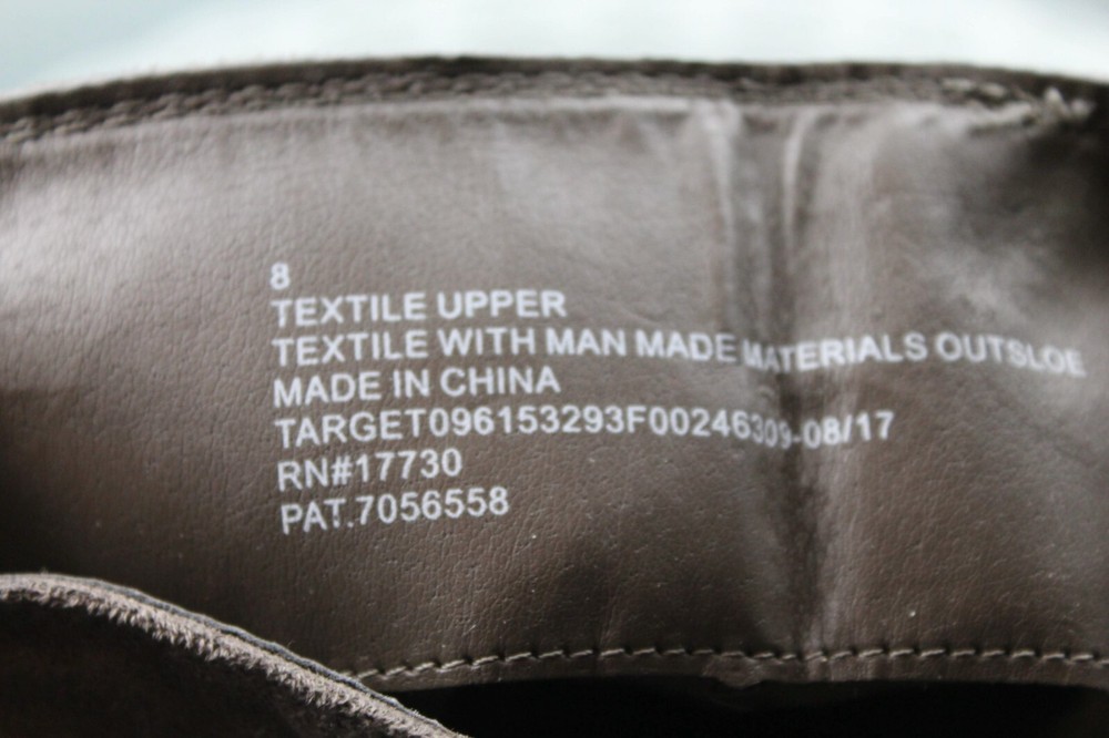 Boots Suede Like Material Stretch Material At Sides Grey Size 8