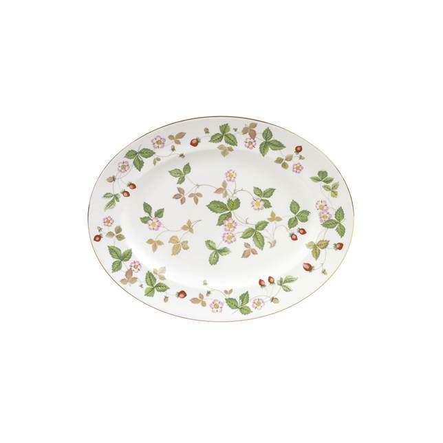 Wedgwood Wild Strawberry Oval Serving Platter