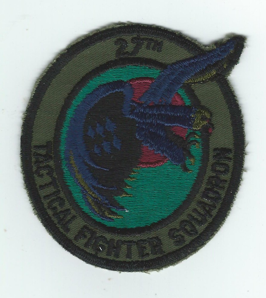 70's-80's 27th TAC FIGHTER SQUADRON subdued patch