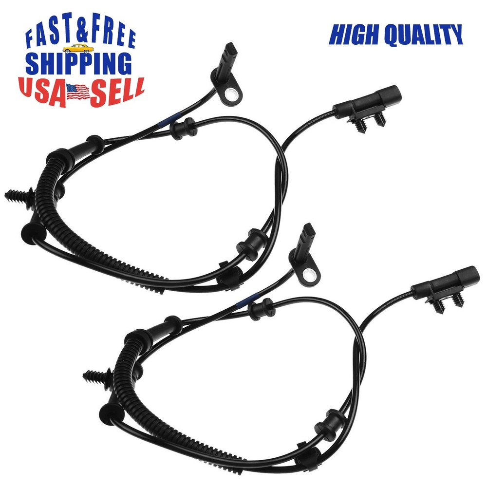 2*Front ABS Wheel Speed Sensor for Dodge Durango 16-25 Jeep Grand Cherokee 16-21