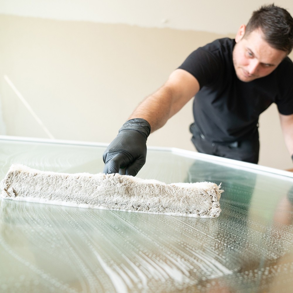 Microfiber Window Scrubber Replacement Head 9.84" Yellow