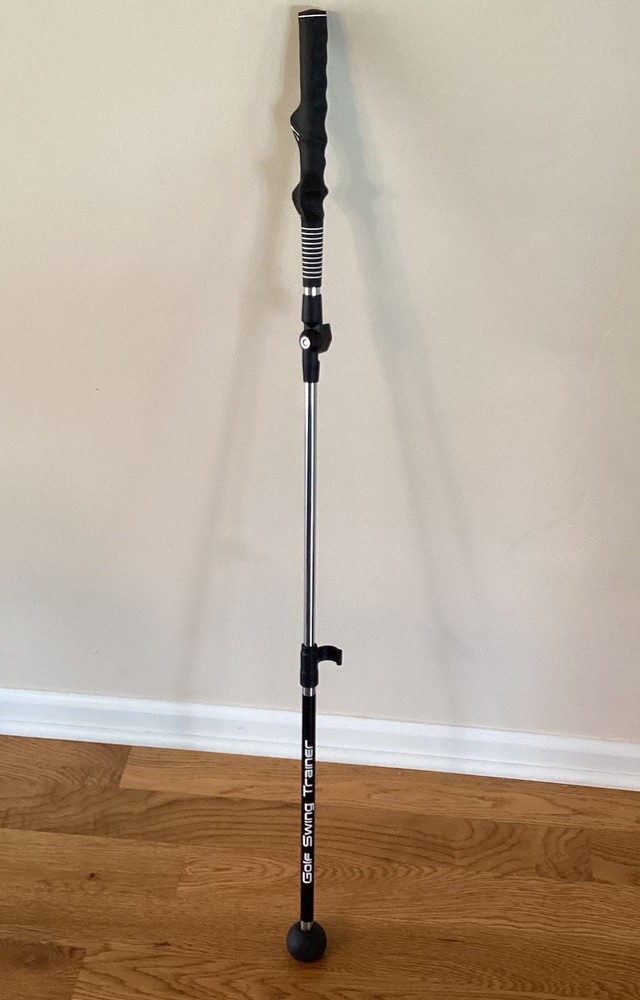 Golf Swing Trainer Aid Adjustable Portable  Right/Left Handed Ergonomic Grip EUC